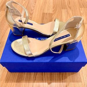 Stuart Weitzman Metallic Gold Heels